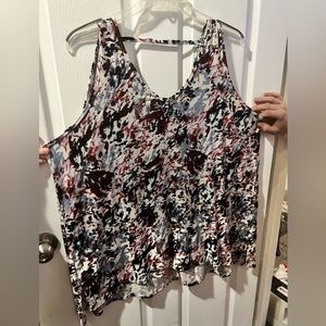 Livi by Lane Bryant black white red and blue tank top 22/24